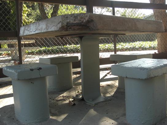 concrete table