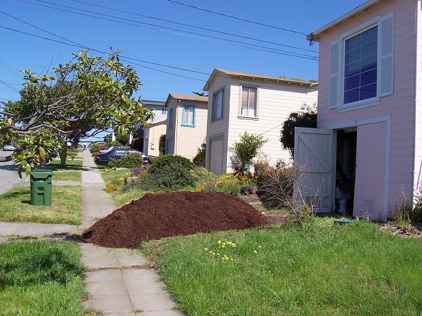 mulch pile