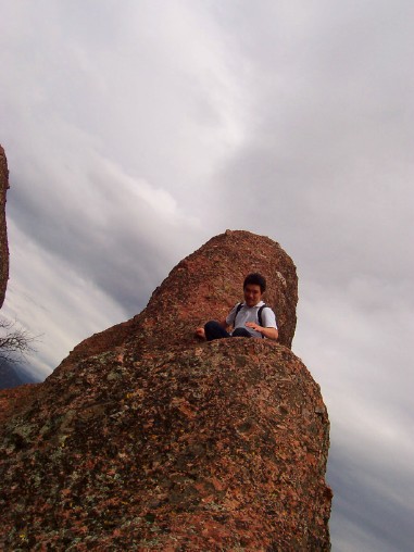Jeffrey on a rock
